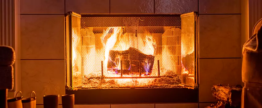 Mendota Hearth Landscape Fireplace Installation in Cottonwood Heights, Utah
