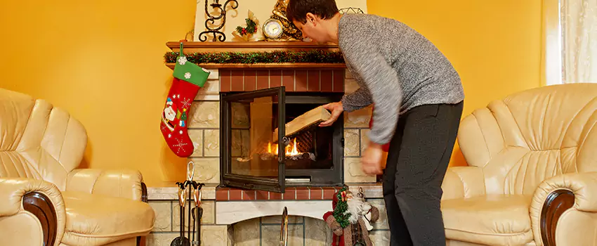 Rusted Metal Fireplace Restoration in Cottonwood Heights, Utah